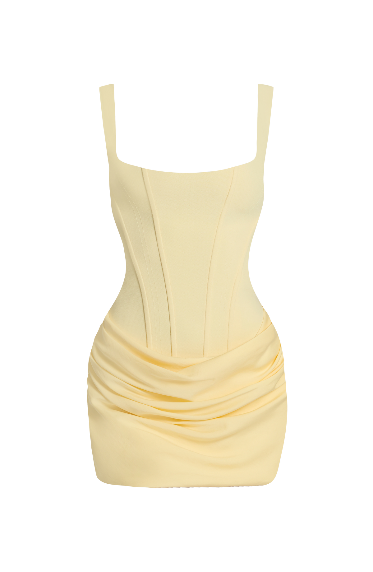 Cornessa Mini Dress in Lemon