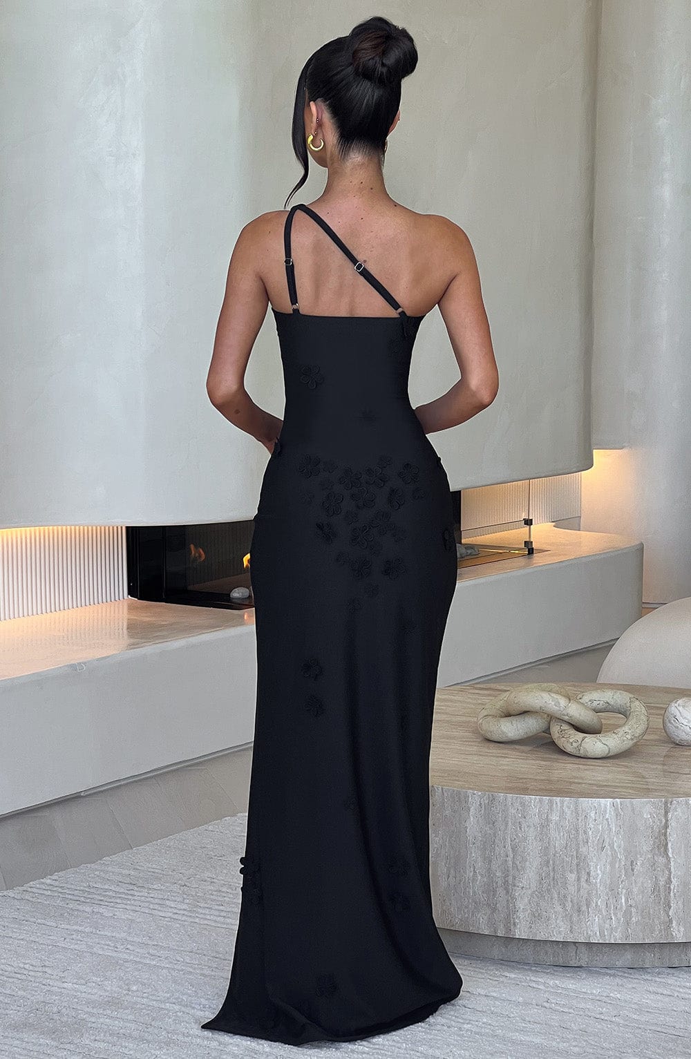 Cynthara Maxi Dress in Black
