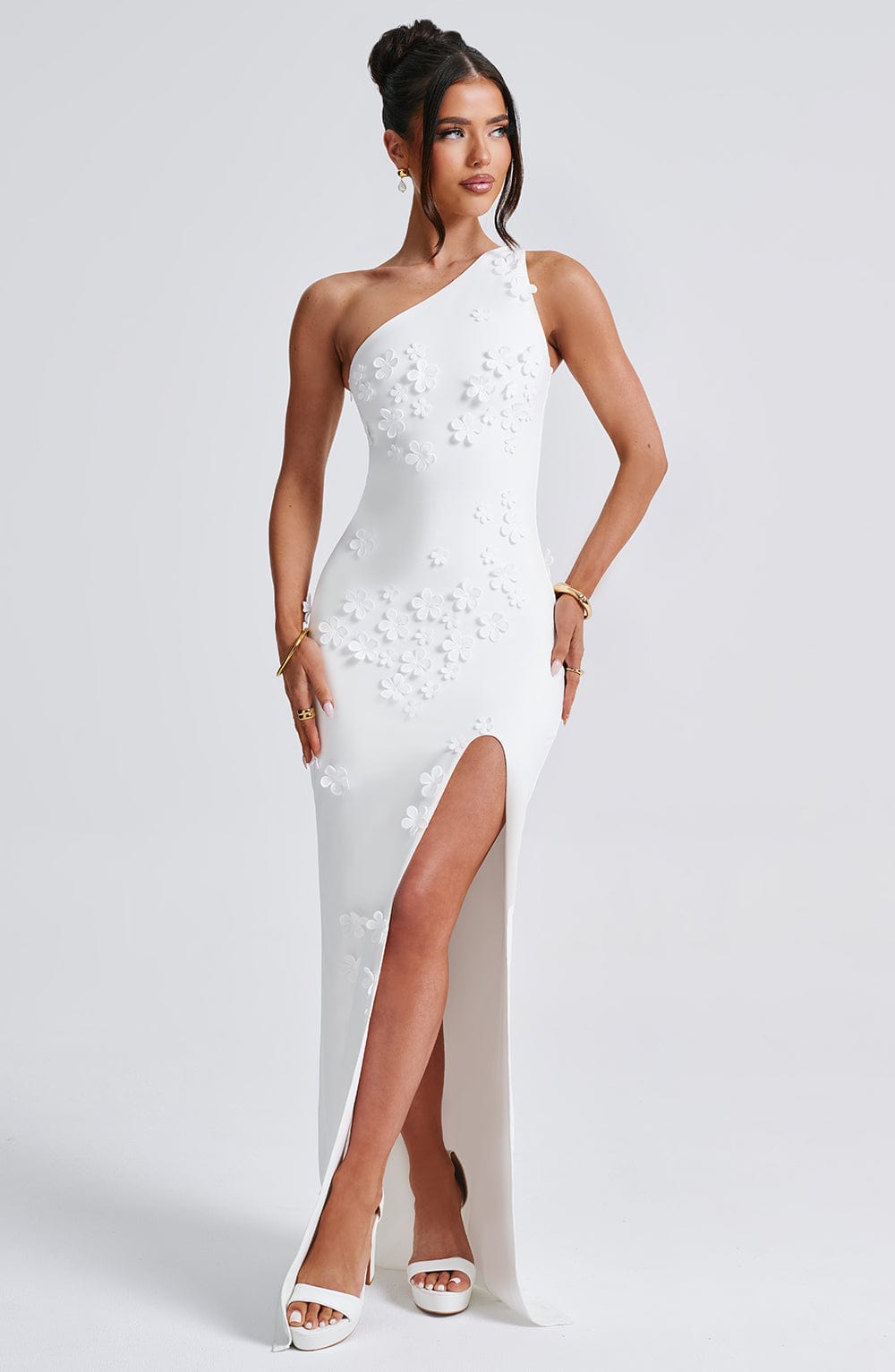 Cynthara Maxi Dress in Ivory