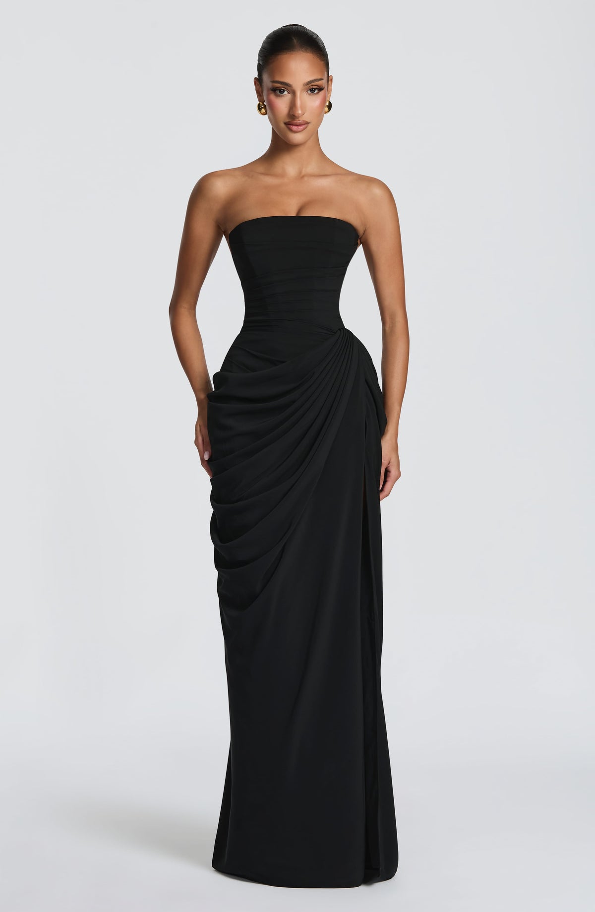 Cyrena Maxi Dress in Black