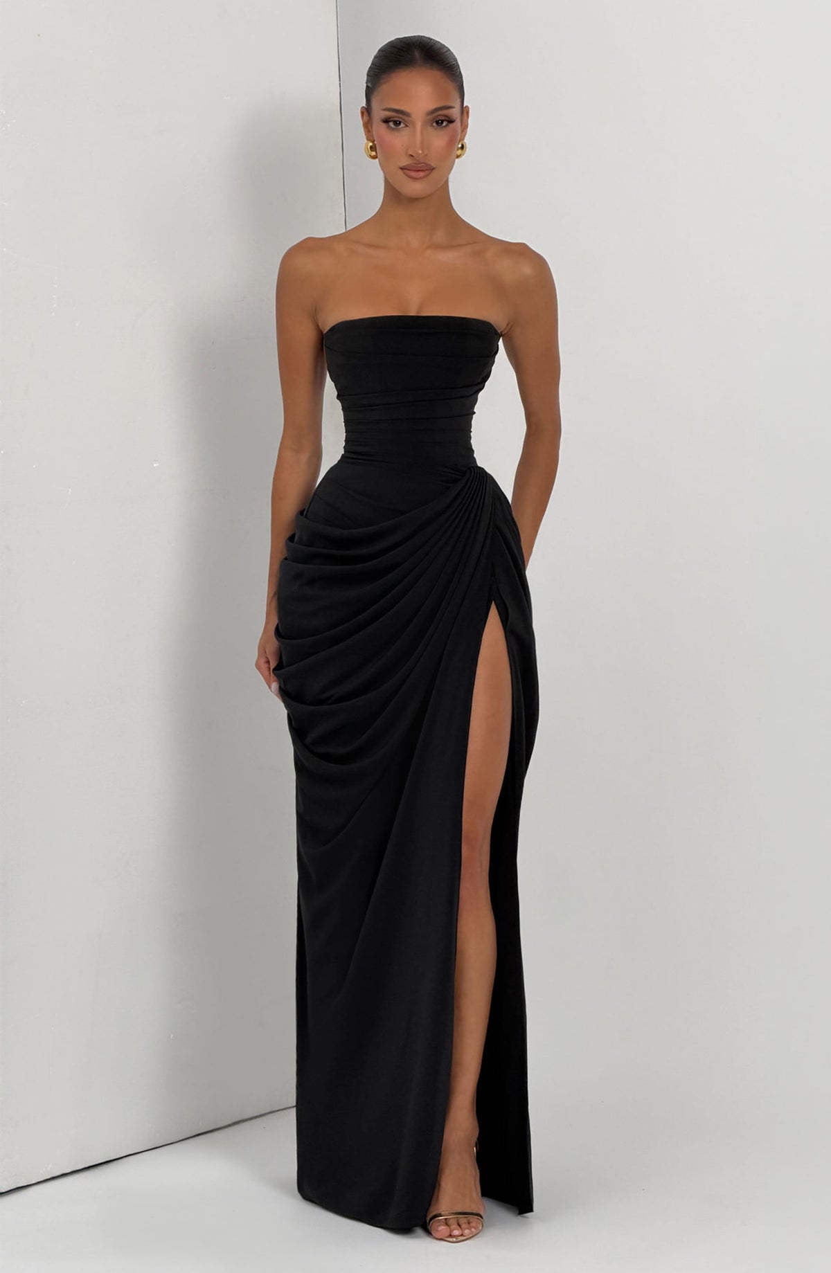 Cyrena Maxi Dress in Black