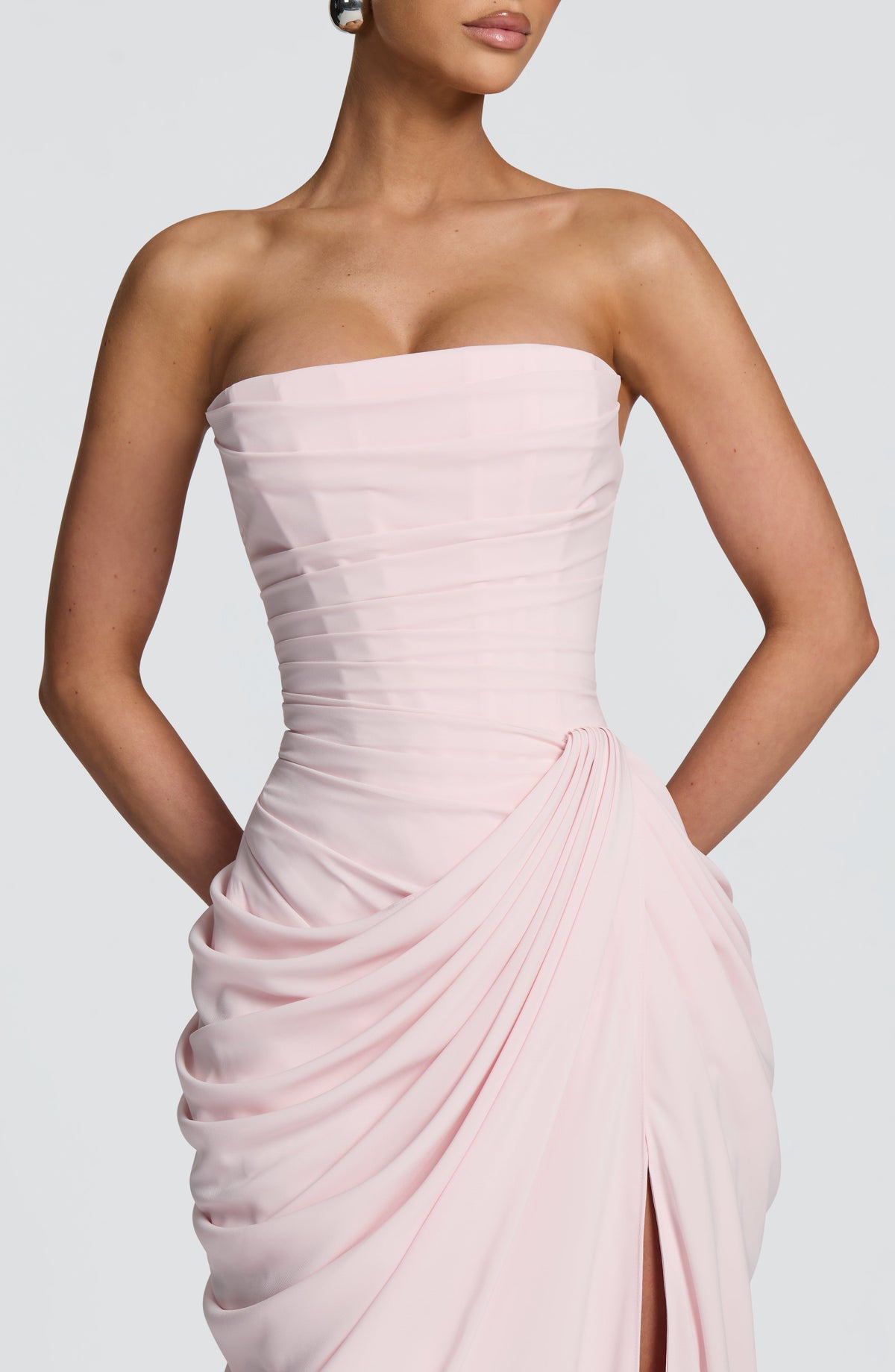 Cyrena Maxi Dress in Blush