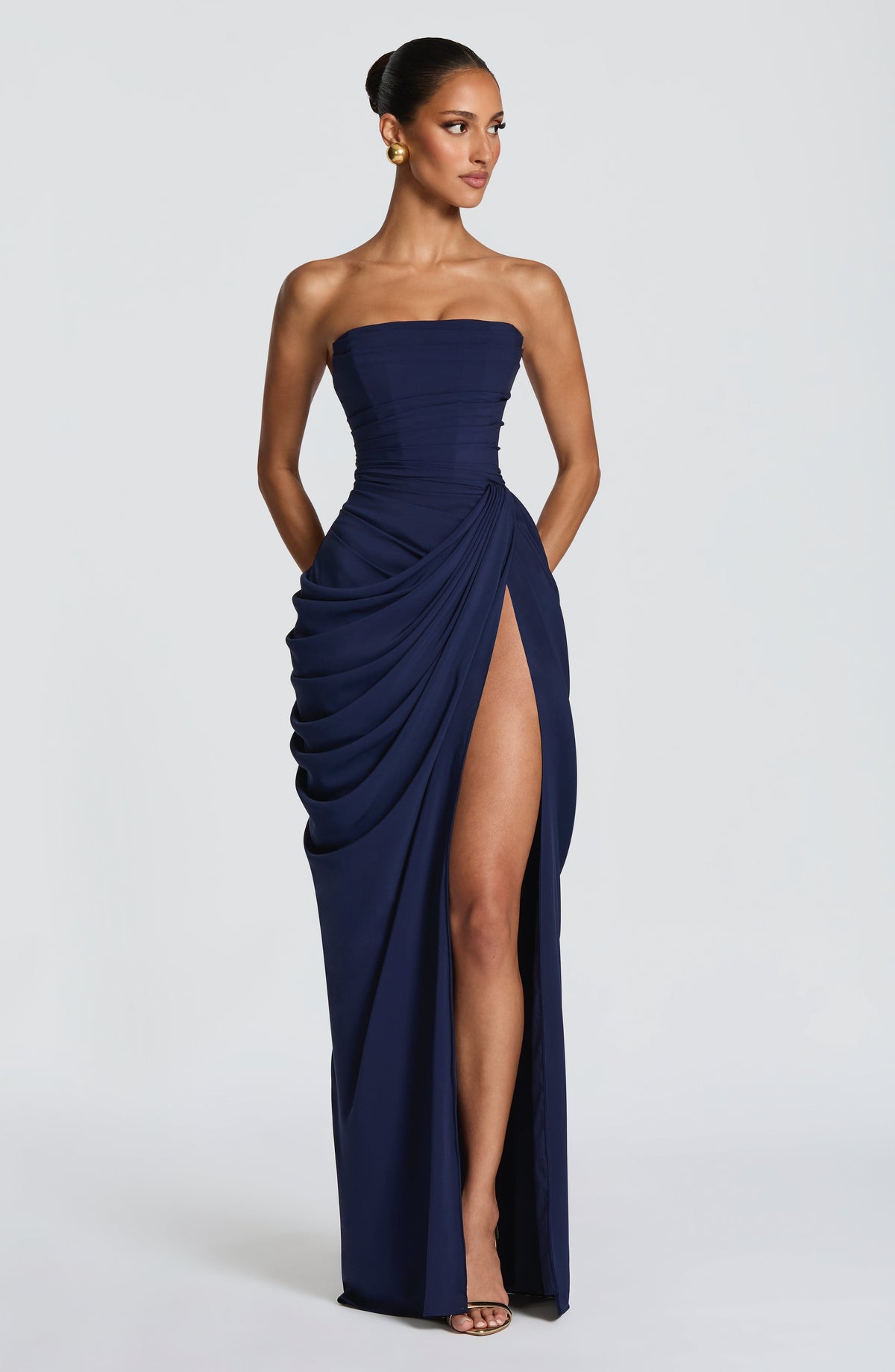 Cyrena Maxi Dress in Navy