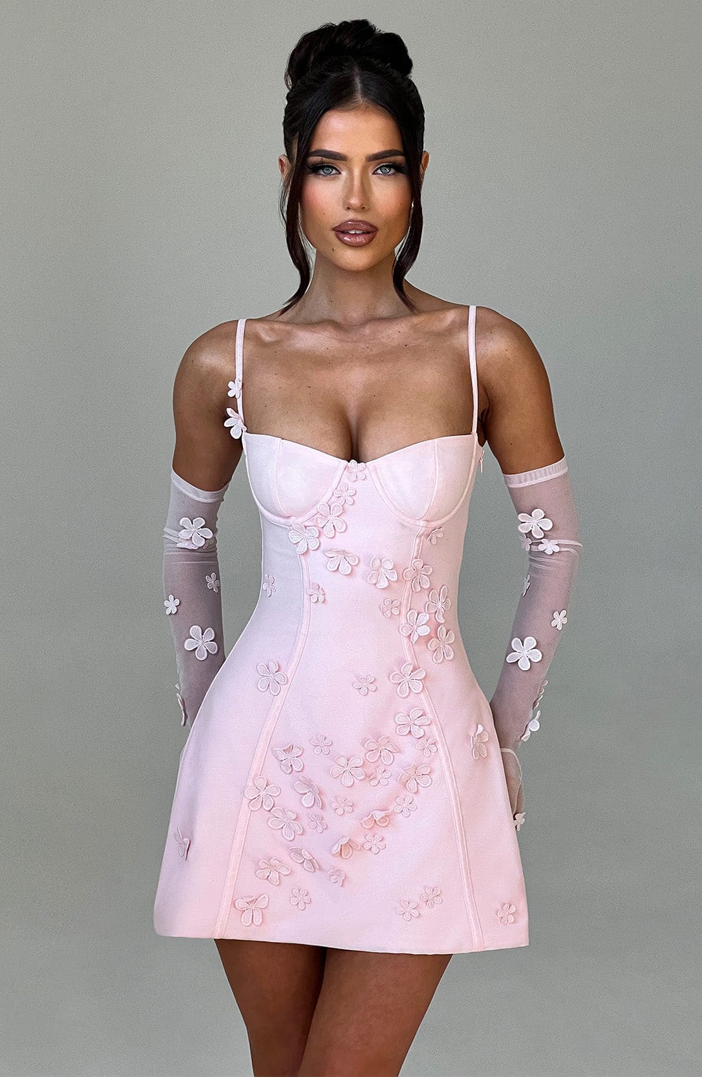 Dalisse Mini Dress in Blush