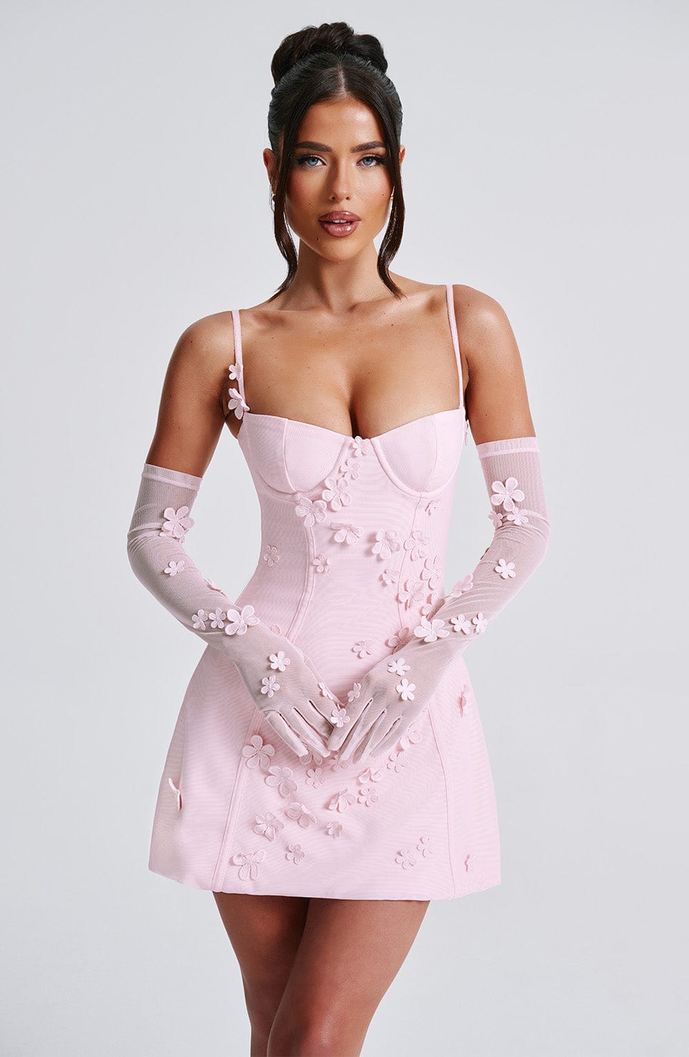 Dalisse Mini Dress in Blush