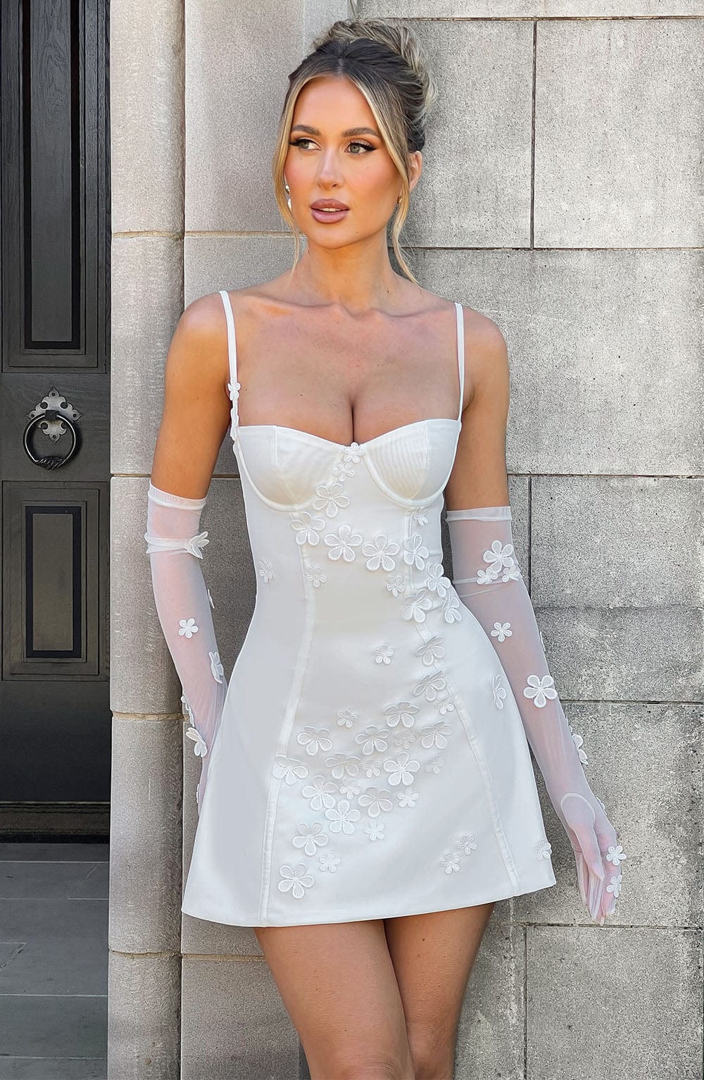 Dalisse Mini Dress in Ivory