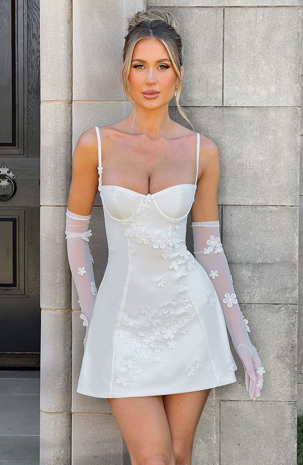 Dalisse Mini Dress in Ivory