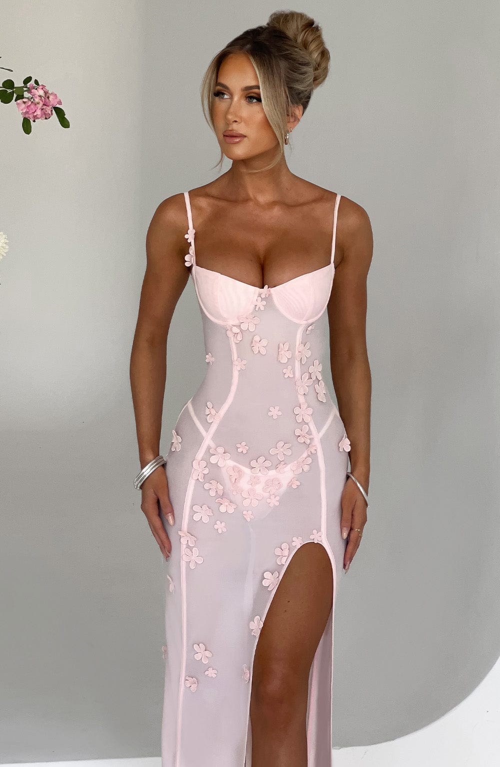 Dalyra Maxi Dress in Blush