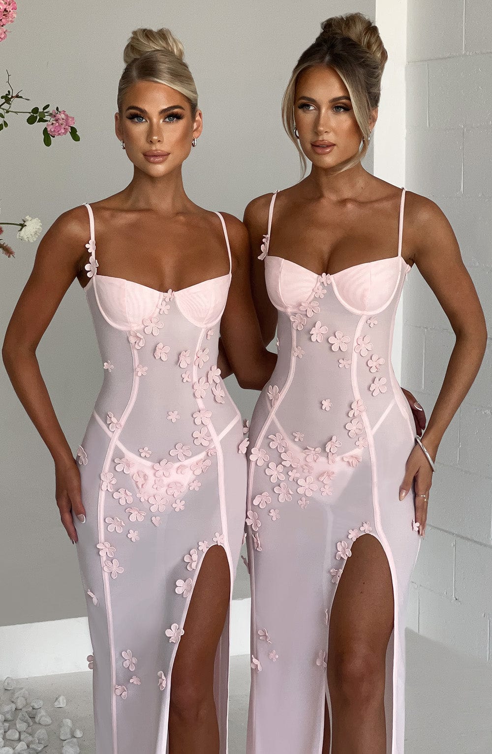 Dalyra Maxi Dress in Blush