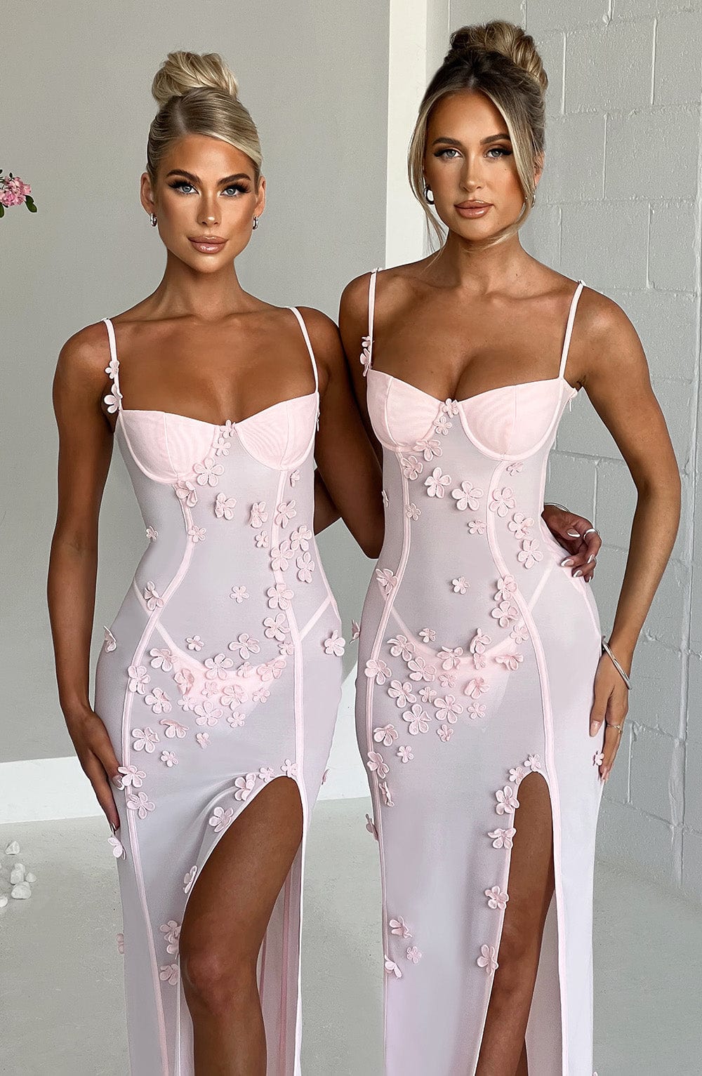 Dalyra Maxi Dress in Blush