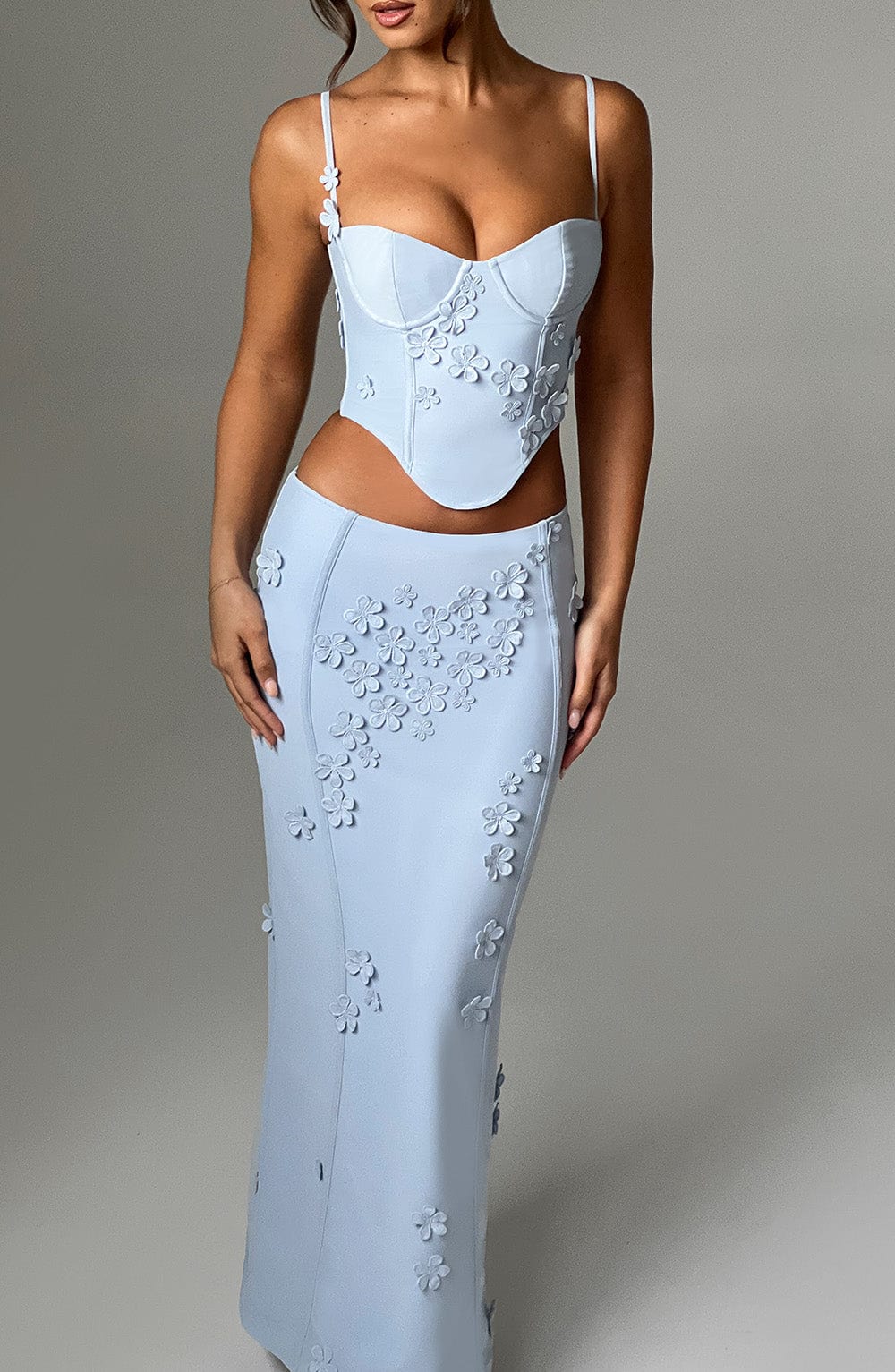 Dalyssa Maxi Skirt in Blue