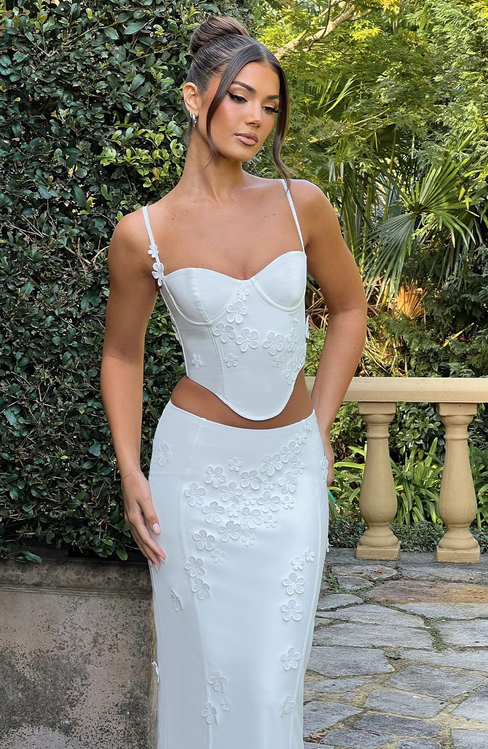 Dalyssa Maxi Skirt in White