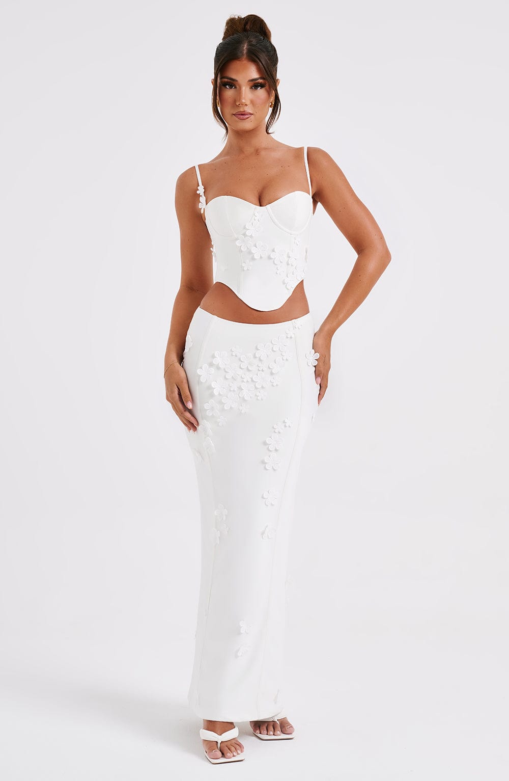 Dalyssa Maxi Skirt in White