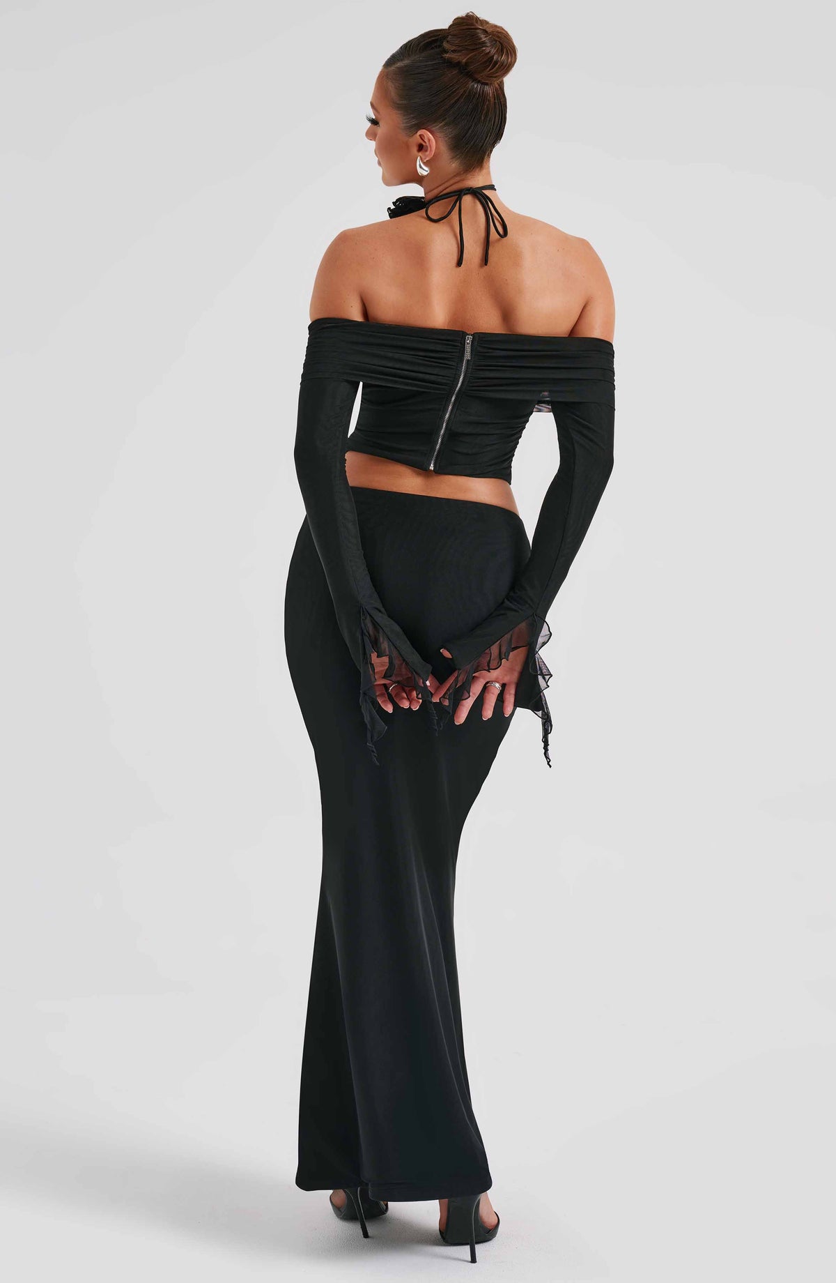 Deemara Maxi Skirt in Black