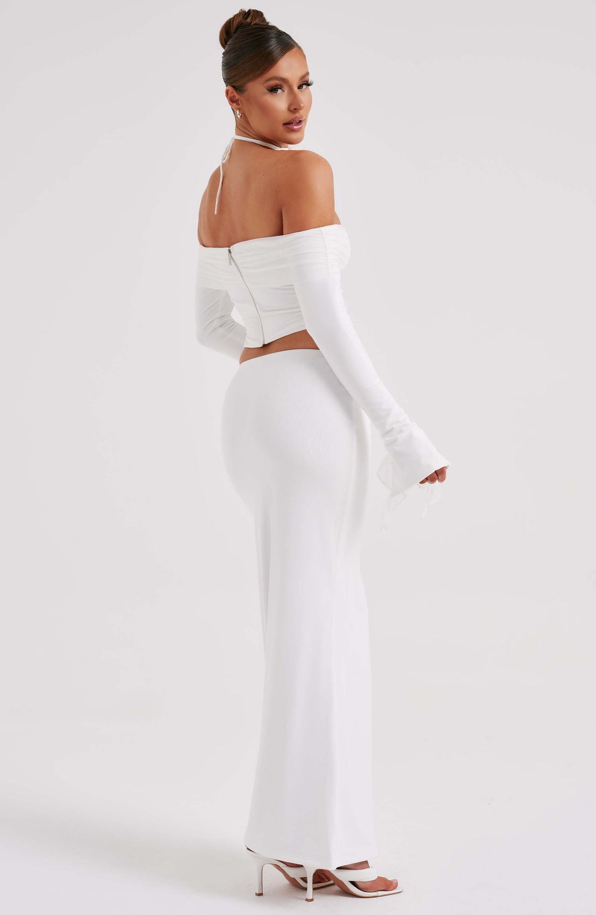 Deemara Maxi Skirt in Ivory