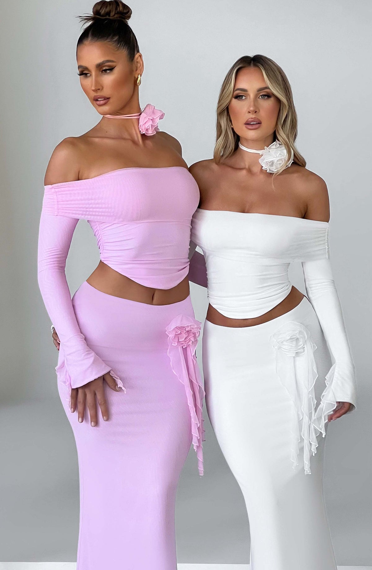 Deemara Maxi Skirt in Pink