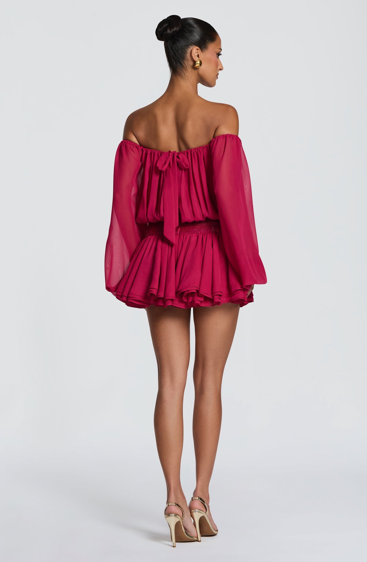 Dejana Playsuit in Raspberry