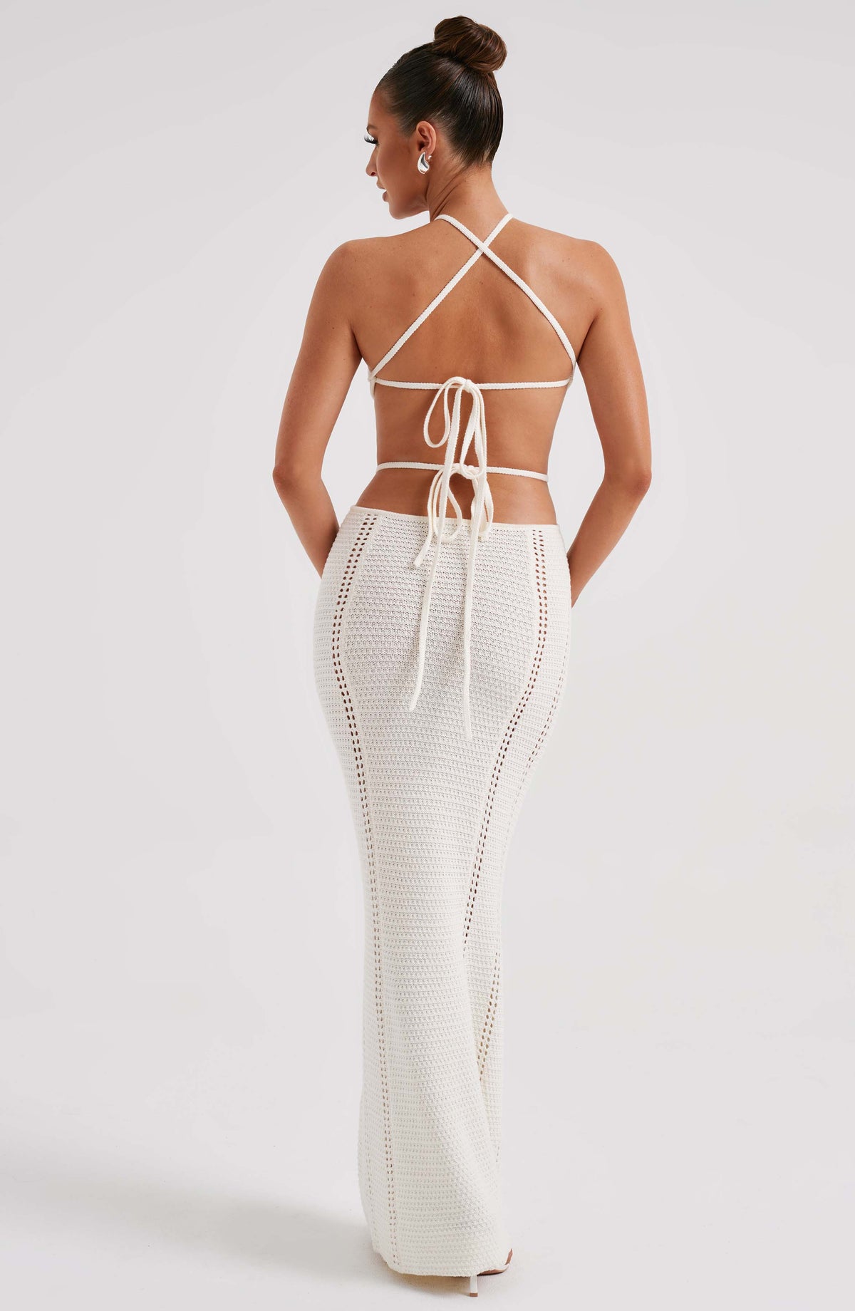 Deliana Maxi Dress in White