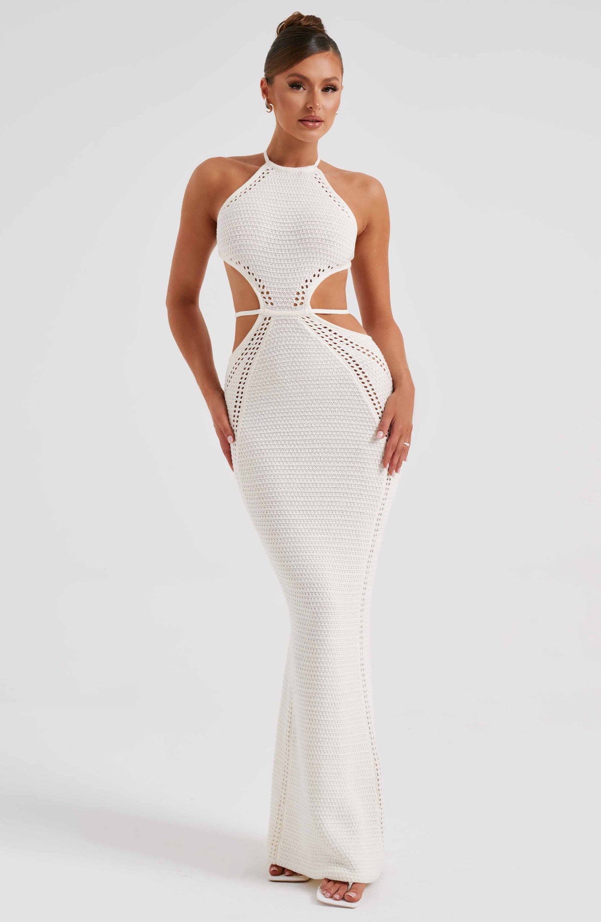Deliana Maxi Dress in White