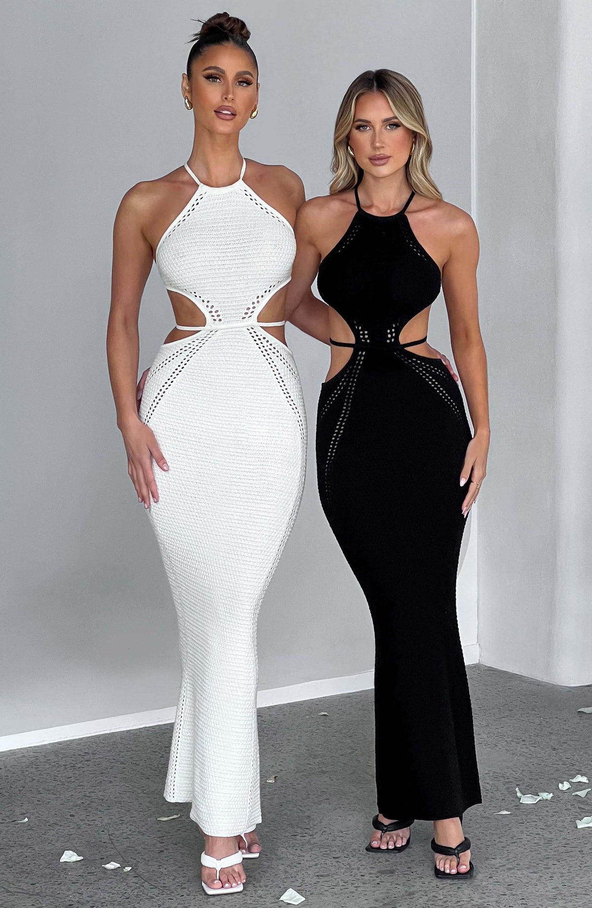 Deliana Maxi Dress in White