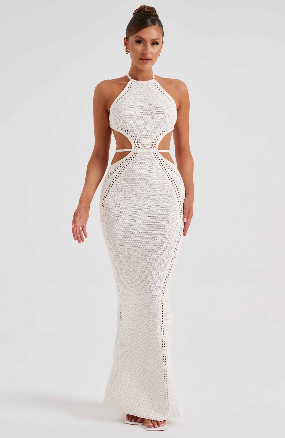 Deliana Maxi Dress in White