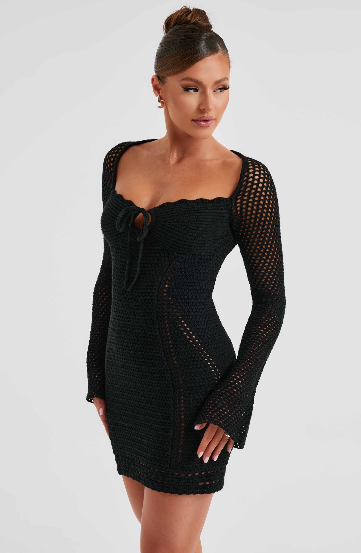 Deziah Mini Dress in Black