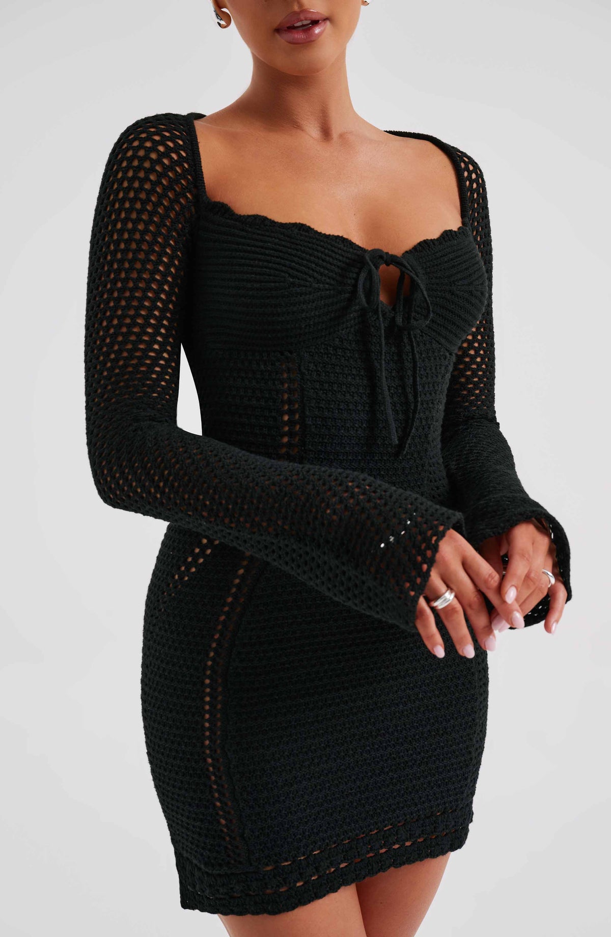 Deziah Mini Dress in Black