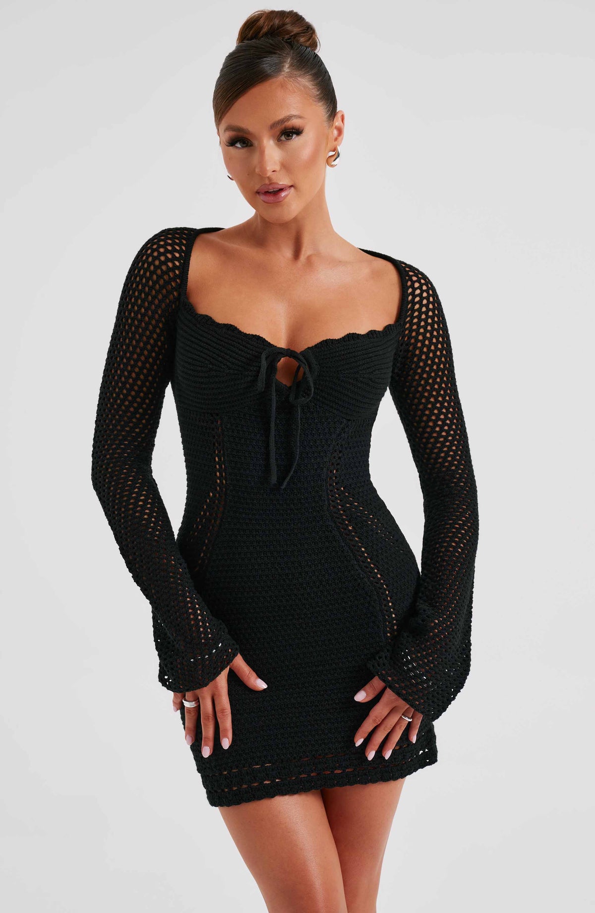 Deziah Mini Dress in Black
