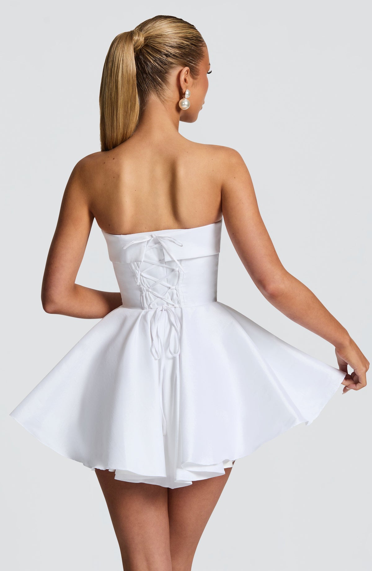Dionella Mini Dress in Ivory