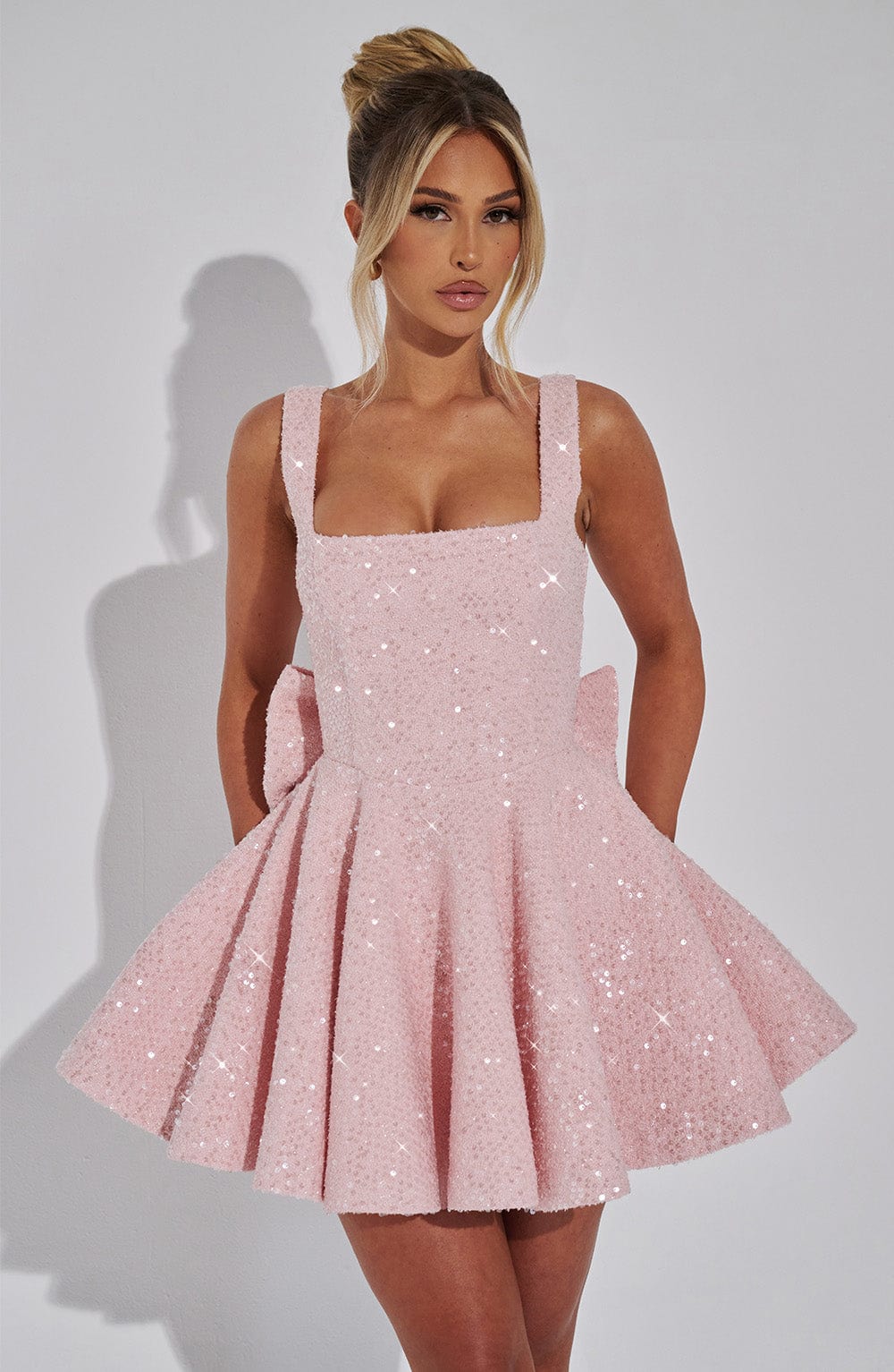 Dorothea Mini Dress in Blush