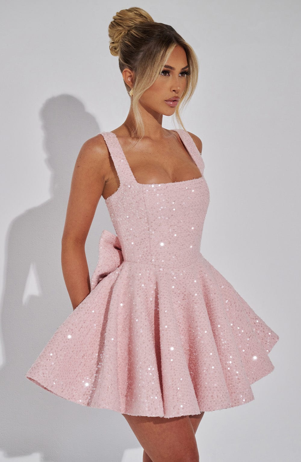 Dorothea Mini Dress in Blush