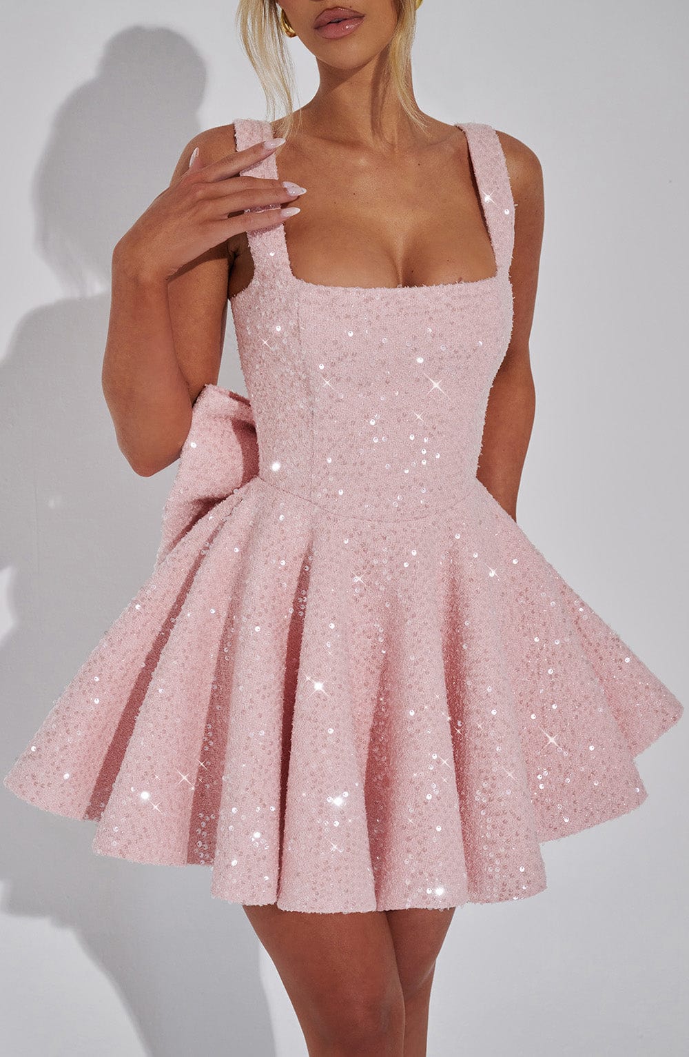Dorothea Mini Dress in Blush