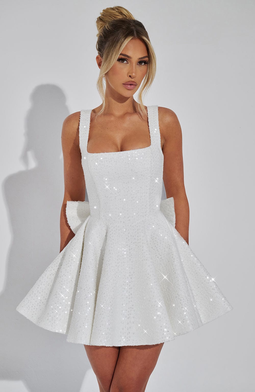Dorothea Mini Dress in Ivory
