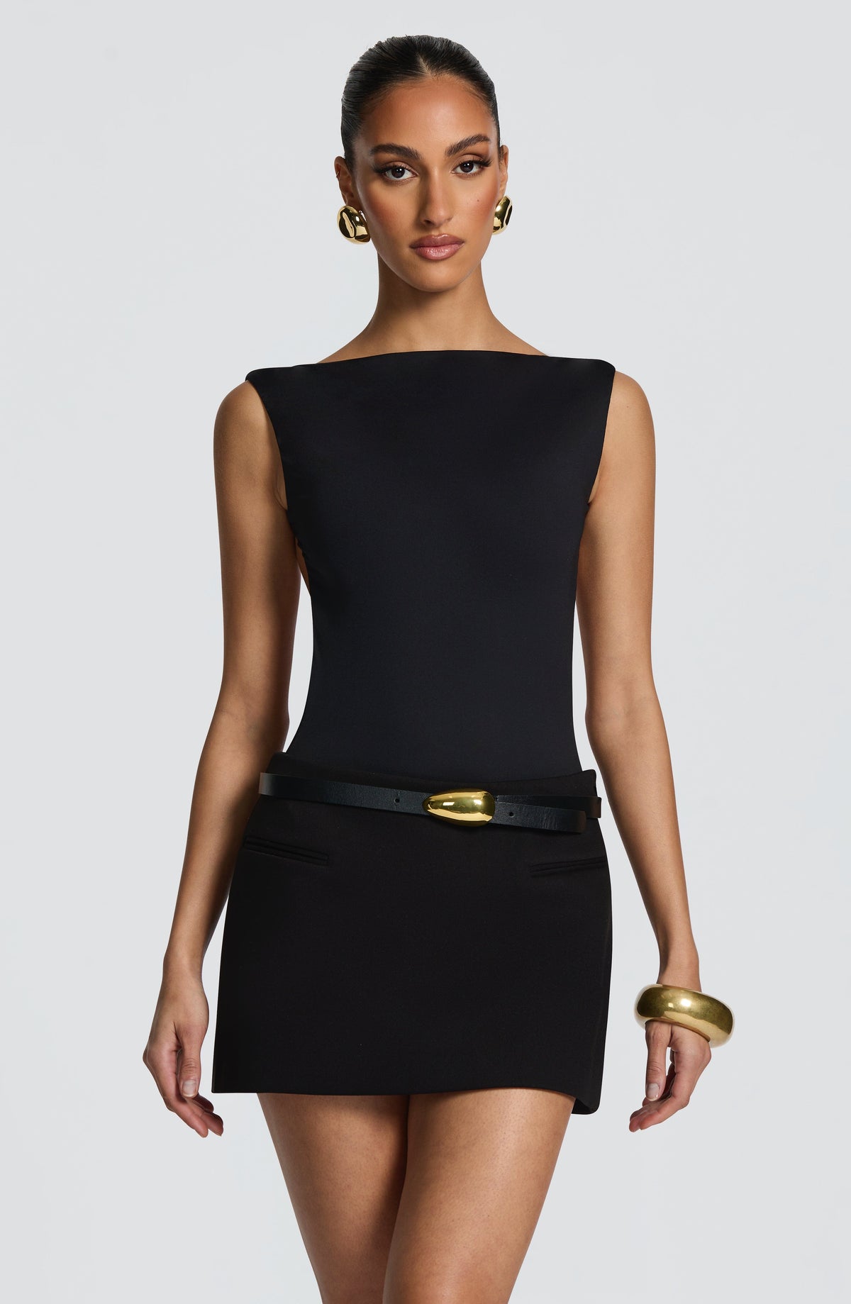 Edana Mini Skirt in Black