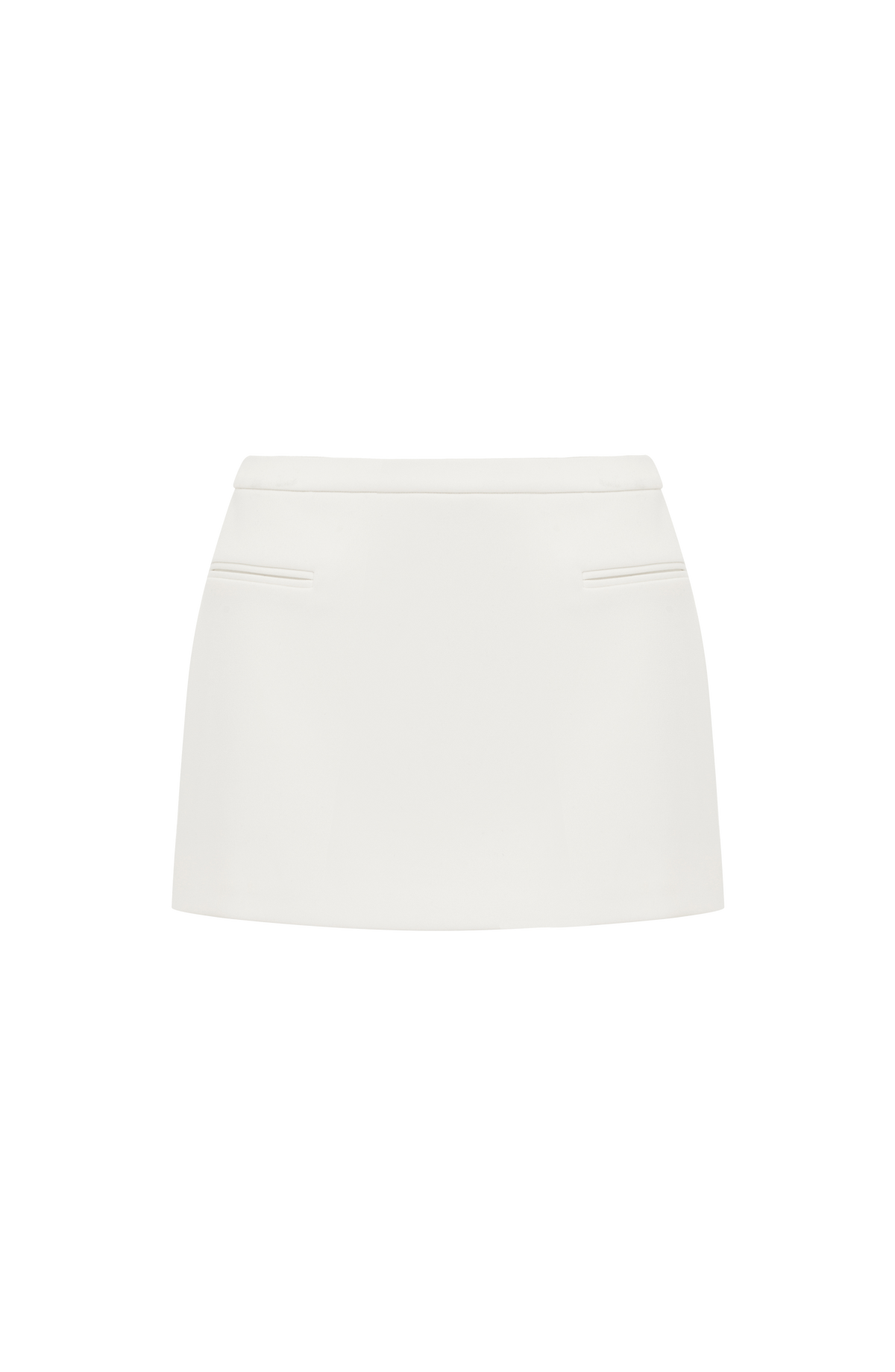 Edana Mini Skirt in Ivory