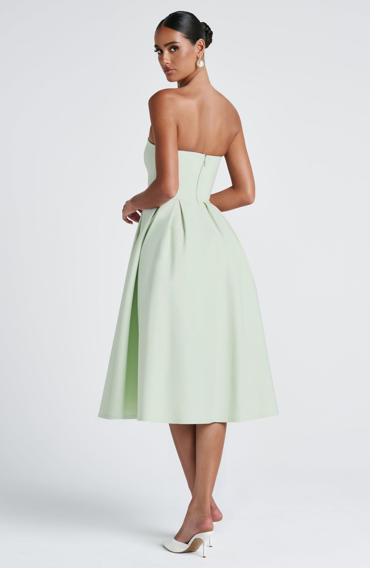 Editha Midi Dress in Mint