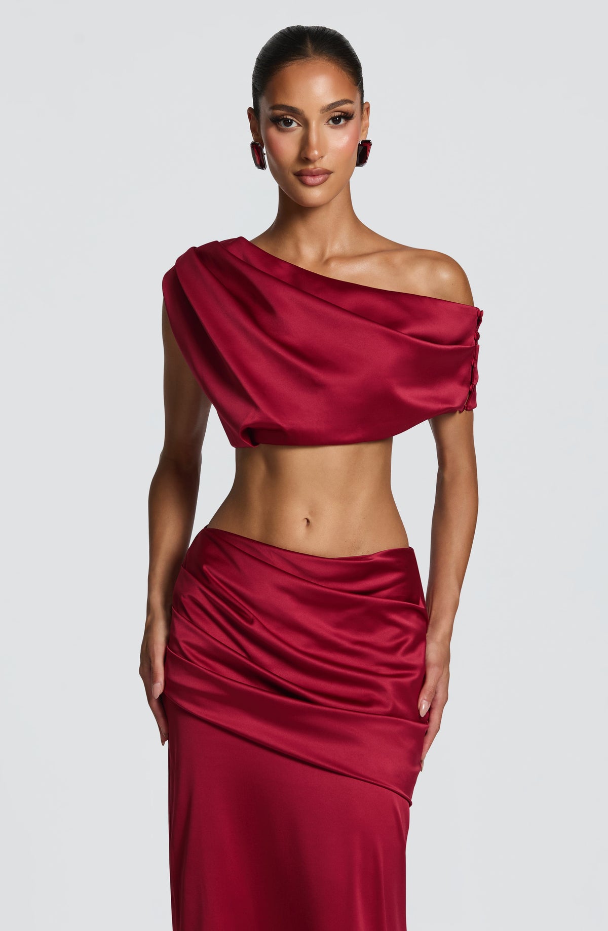 Edwyna Top in Burgundy