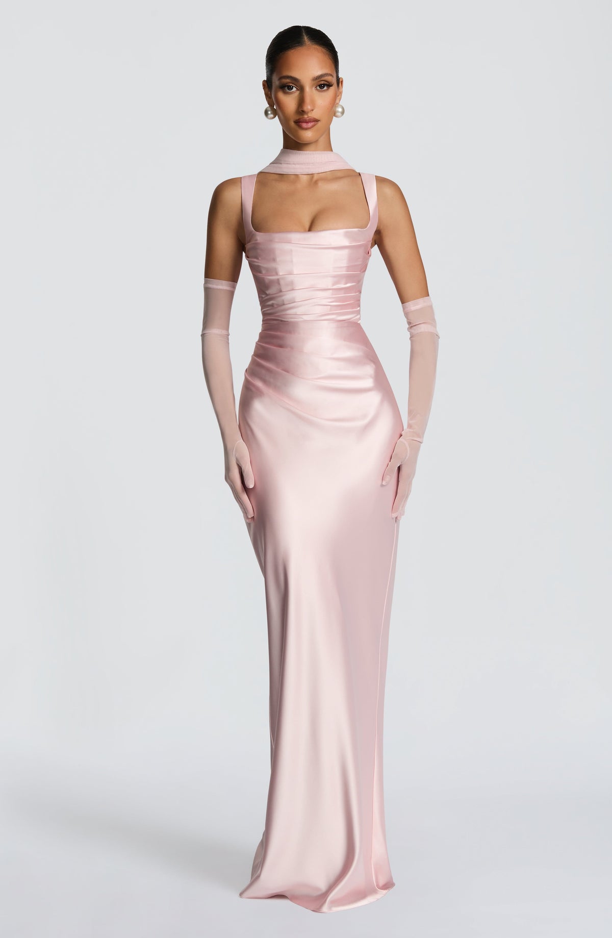 Elira Gloves in Blush
