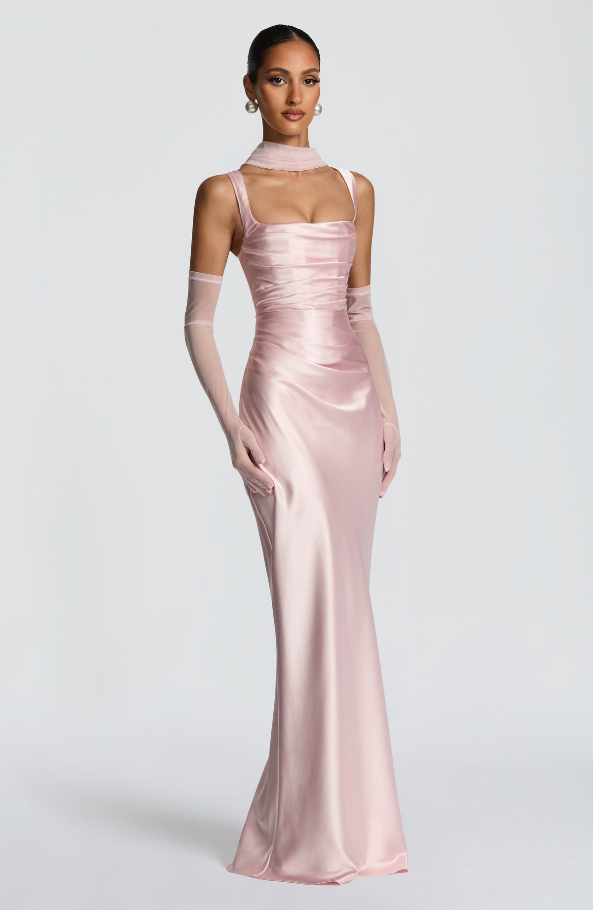 Elira Gloves in Blush
