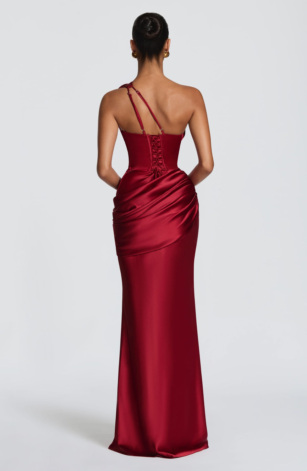 Elmira Maxi Dress in Deep Red