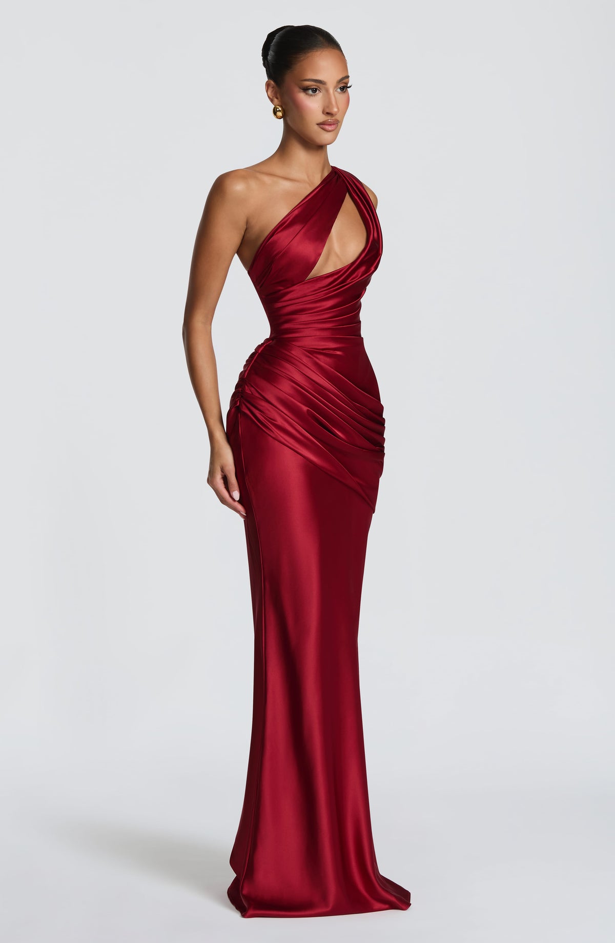 Elmira Maxi Dress in Deep Red
