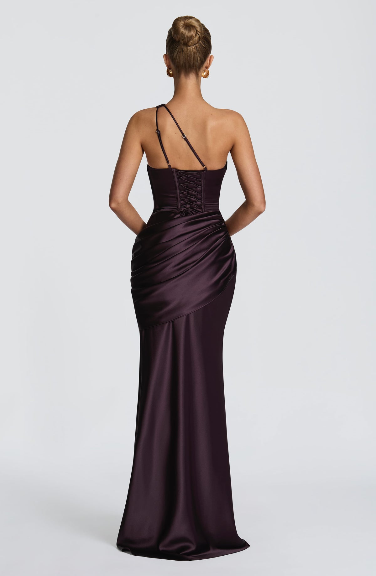 Elmira Maxi Dress in Plum