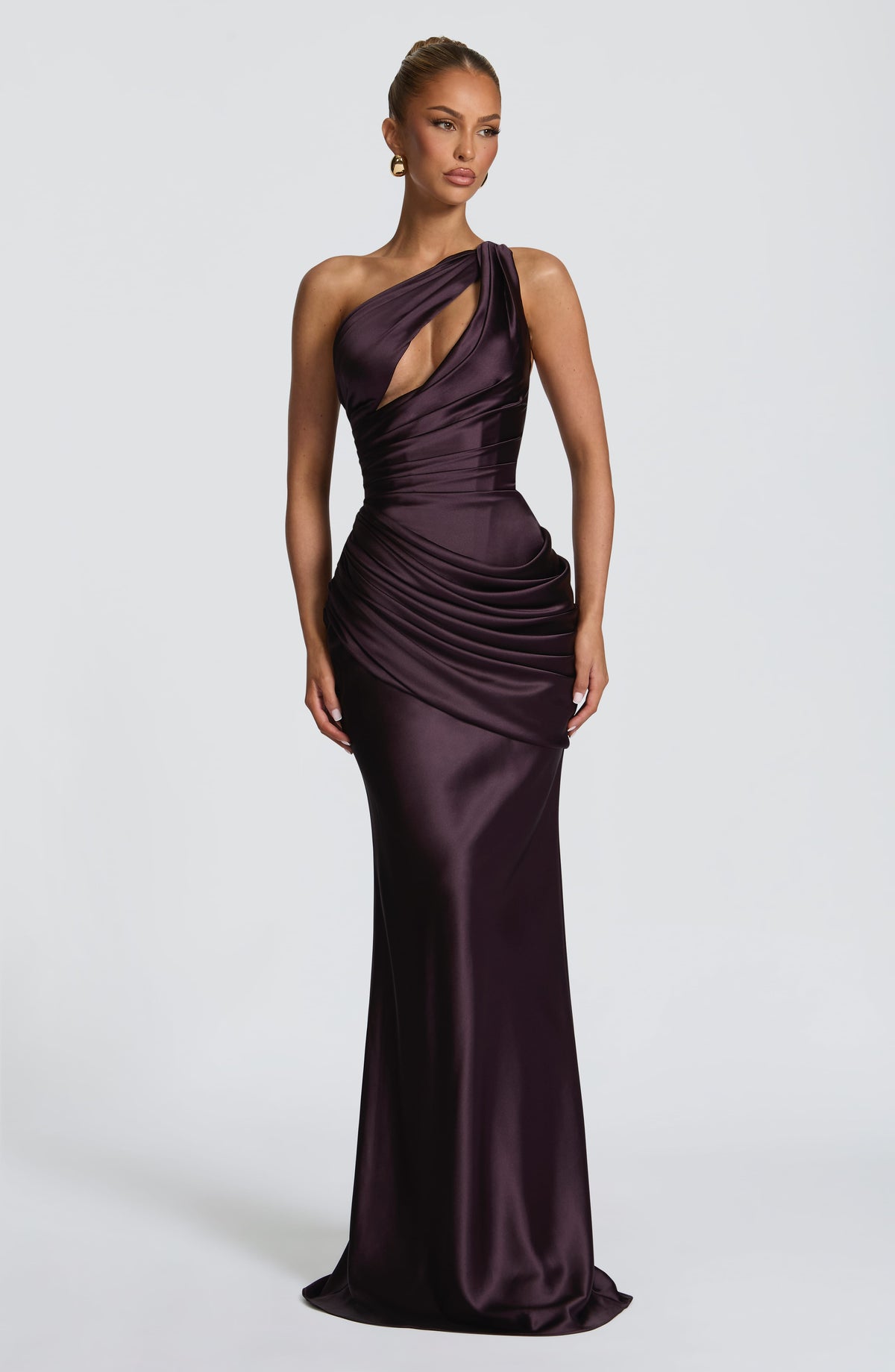 Elmira Maxi Dress in Plum