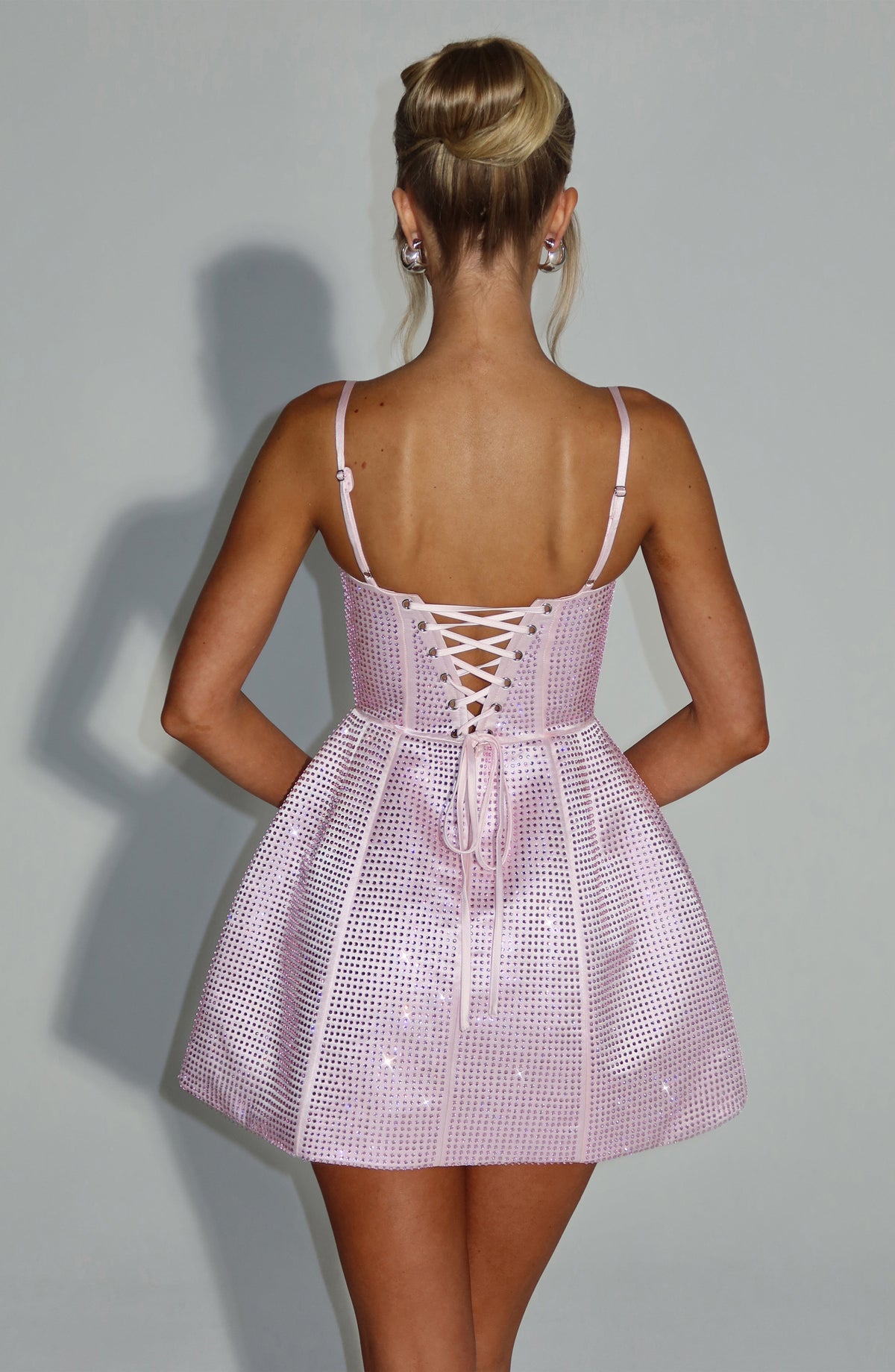 Emmeline Mini Dress in Blush