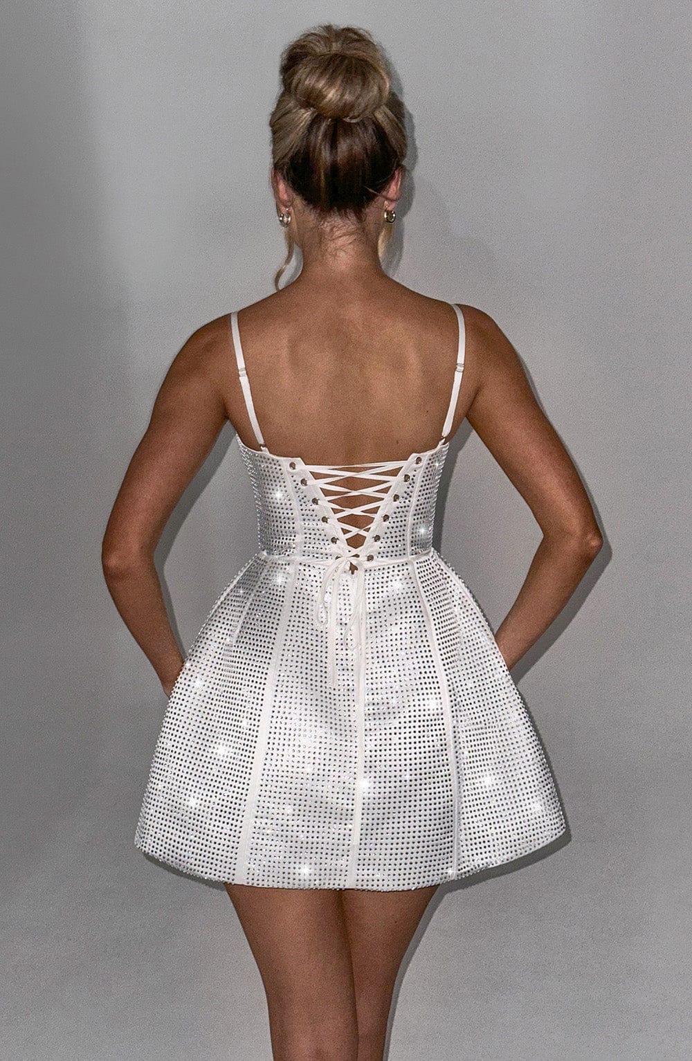 Emmeline Mini Dress in Ivory