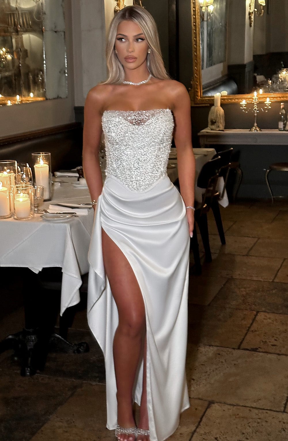 Emriella Maxi Dress in Ivory