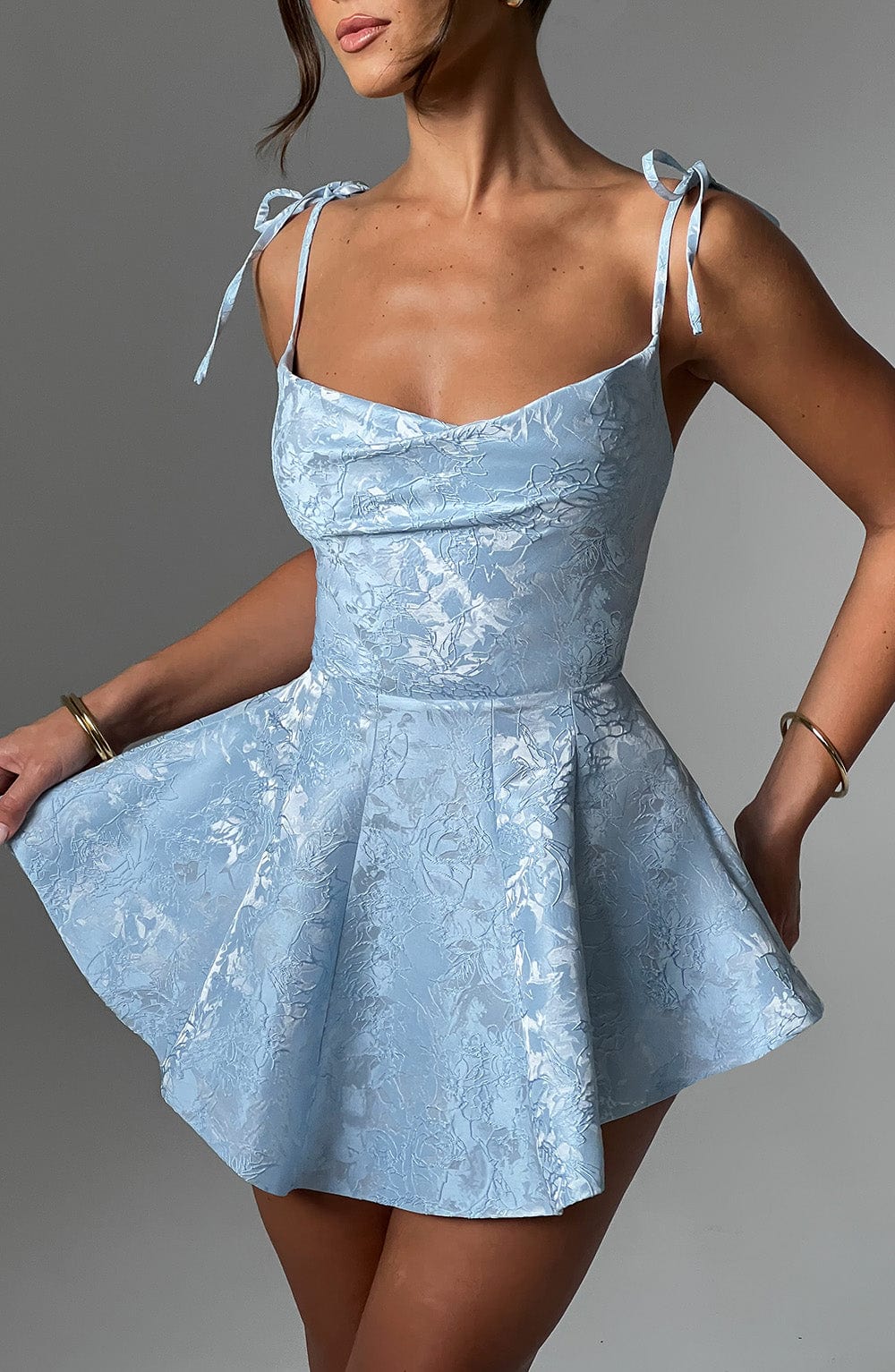 Emsley Playsuit Dress in Blue