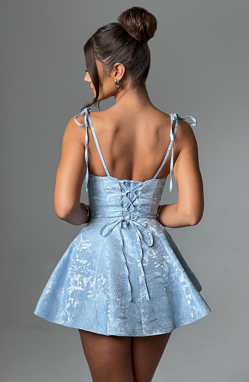Emsley Playsuit Dress in Blue