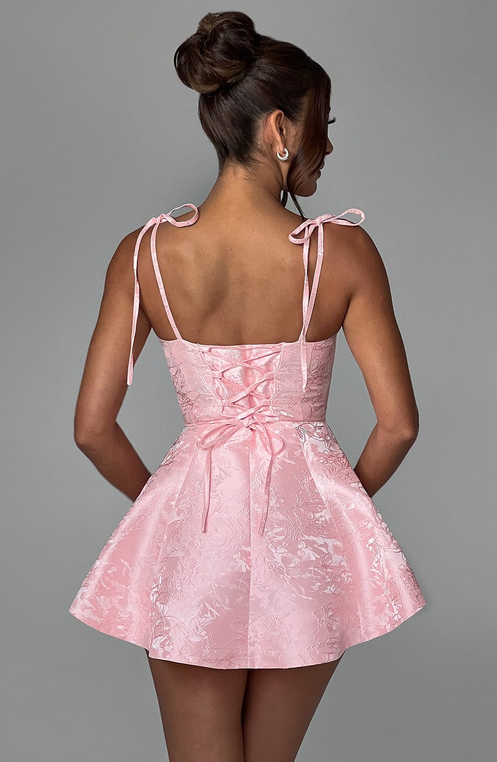 Emsley Playsuit Dress in Blush