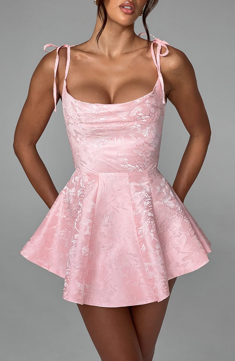 Emsley Playsuit Dress in Blush